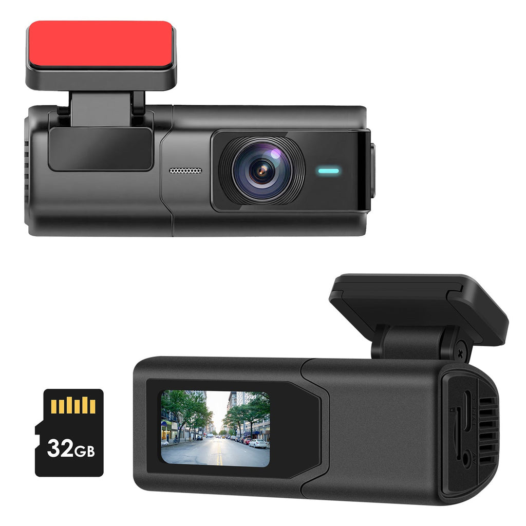 1Pc 2K HD Front Dash Cam For Car With IPS Screen Night Vision Loop