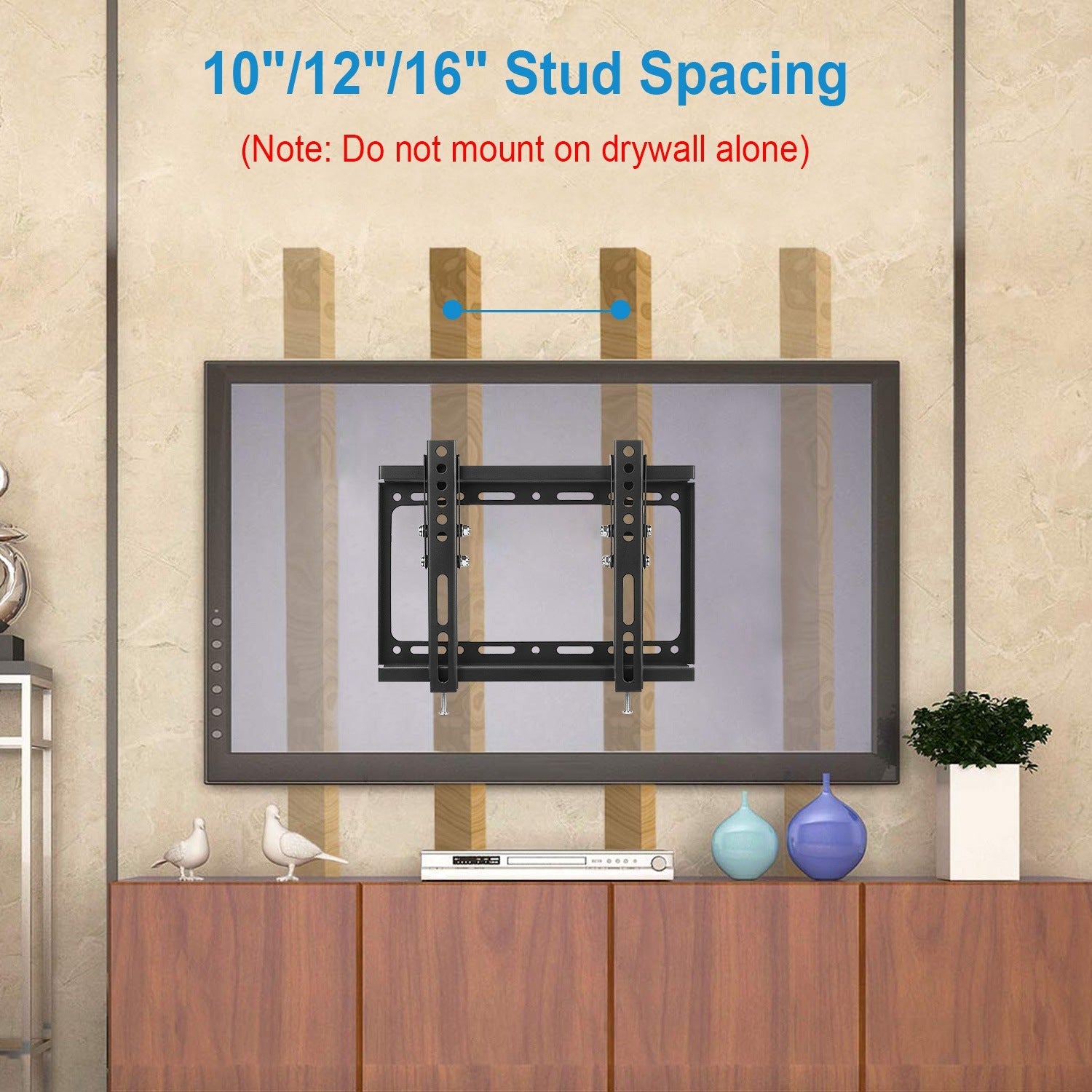 TV Wall Mount Bracket Tilt For 13in-42in LED LCD PLASMA Flat TV VESA