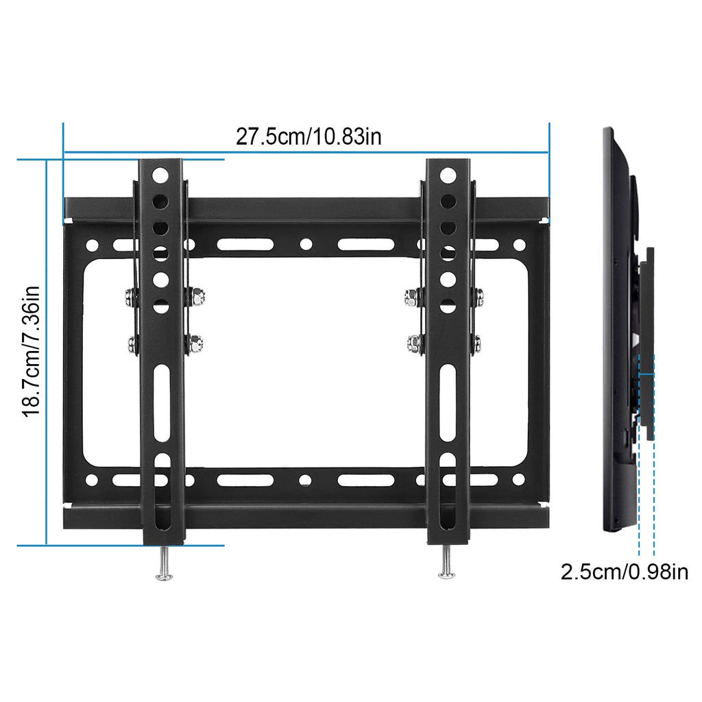 TV Wall Mount Bracket Tilt For 13in-42in LED LCD PLASMA Flat TV VESA