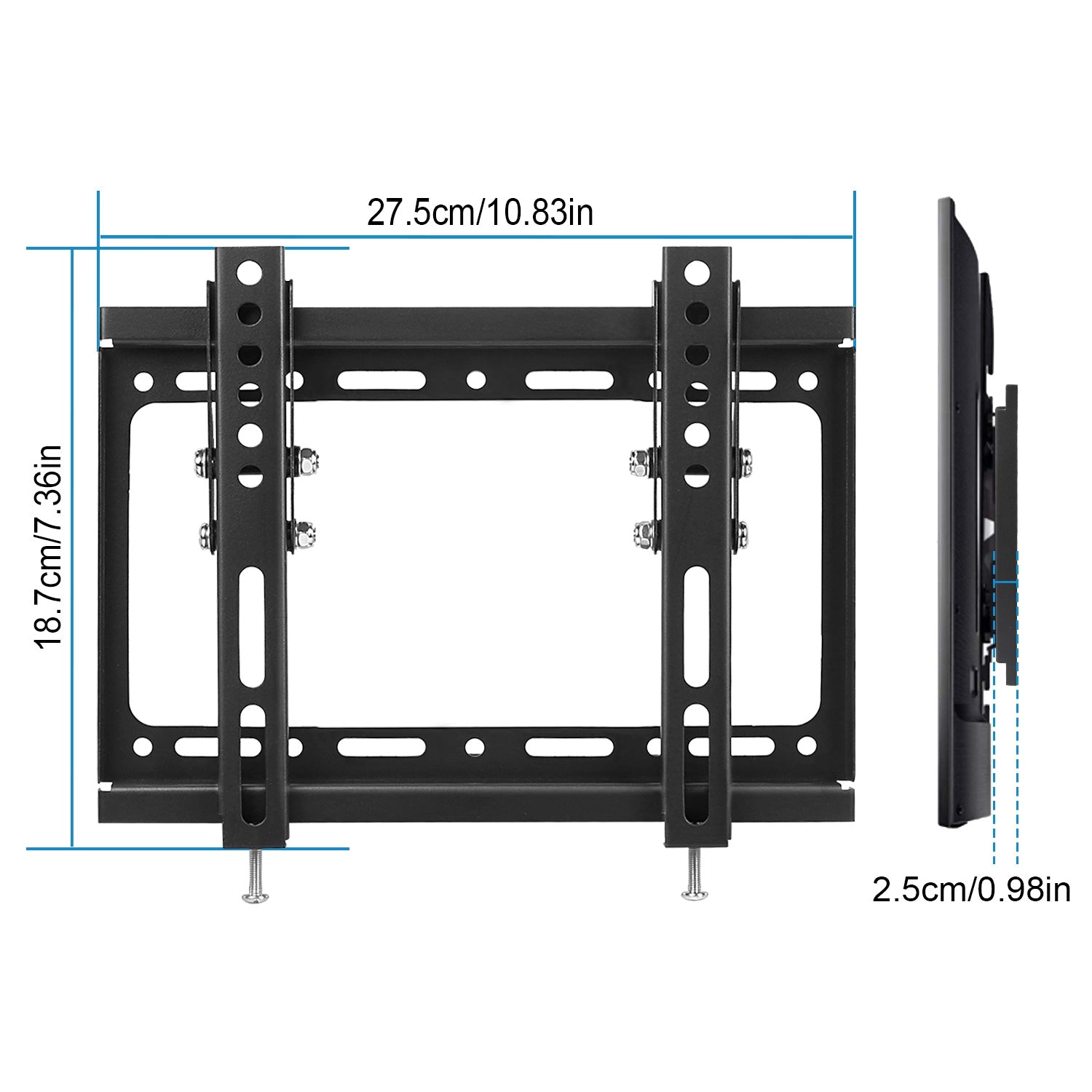 TV Wall Mount Bracket Tilt For 13in-42in LED LCD PLASMA Flat TV VESA