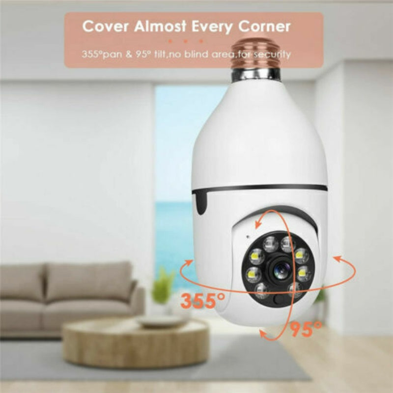 IR E27 Light Bulb Camera 1080P HD Wireless Wifi Smart Home Security