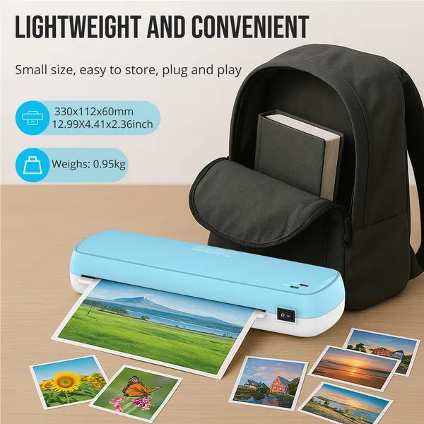 Laminator Machine With 10 Sheets - Fast Warm-Up For A4/A5/A6 Documents
