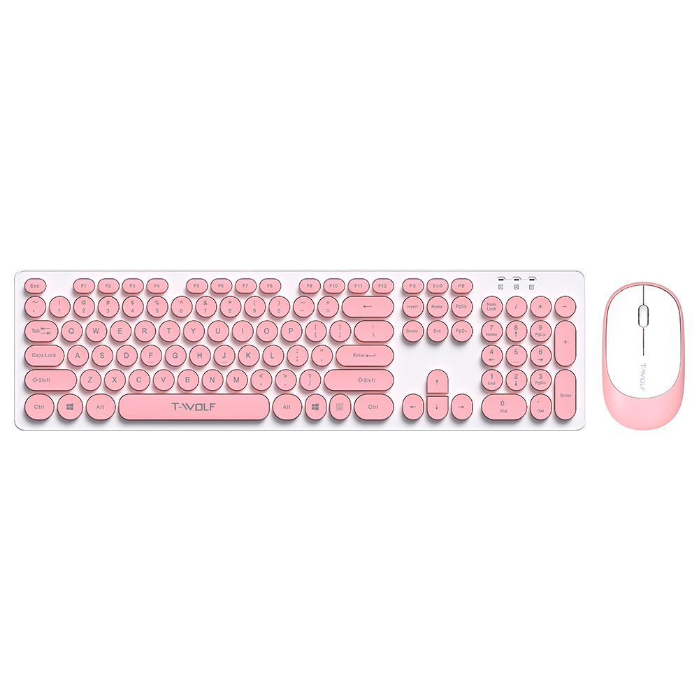 Wireless Keyboard and Mouse Set for Office Laptop