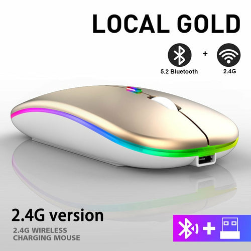 Souris Bluetooth sans fil RVB