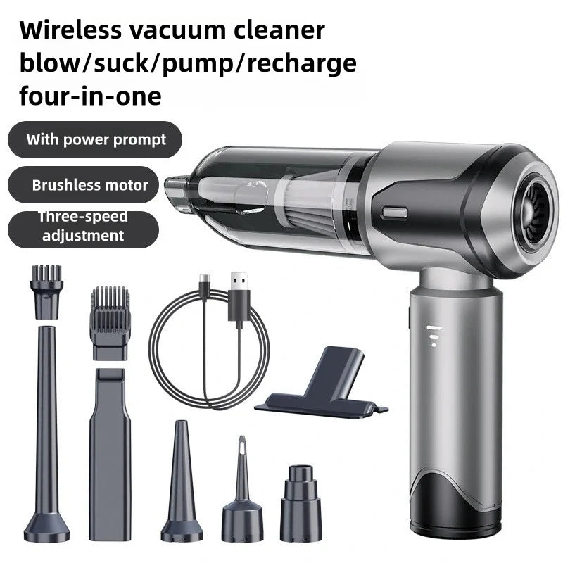 Brushless Cordless Vacuum Cleaner Air Duster Blower Gun for Car Powerful
