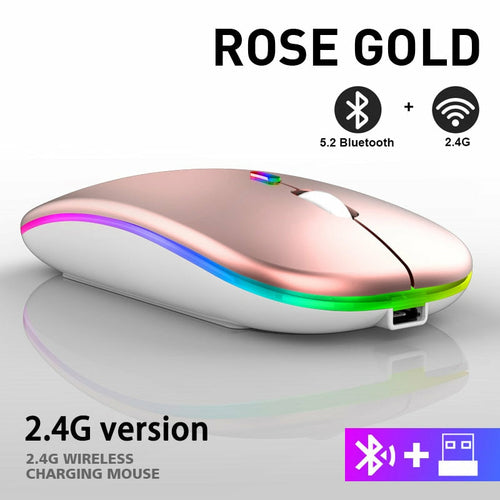 Souris Bluetooth sans fil RVB