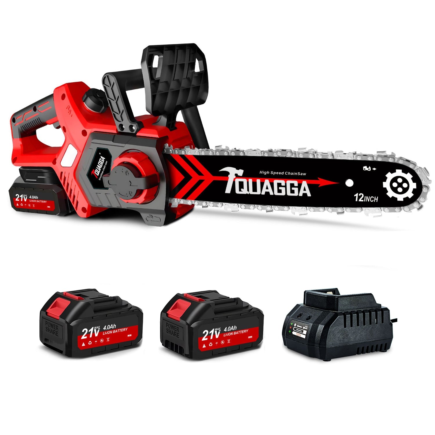 21V Powerful Brushless Chainsaw Ultimate Cordless Power Chain Saw For