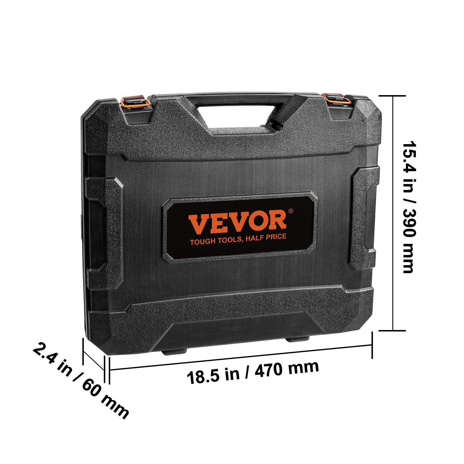 VEVOR Drive Impact Socket Set 6 Point Cr-Mo Alloy Steel For Auto