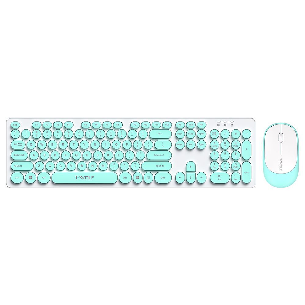 Wireless Keyboard and Mouse Set for Office Laptop