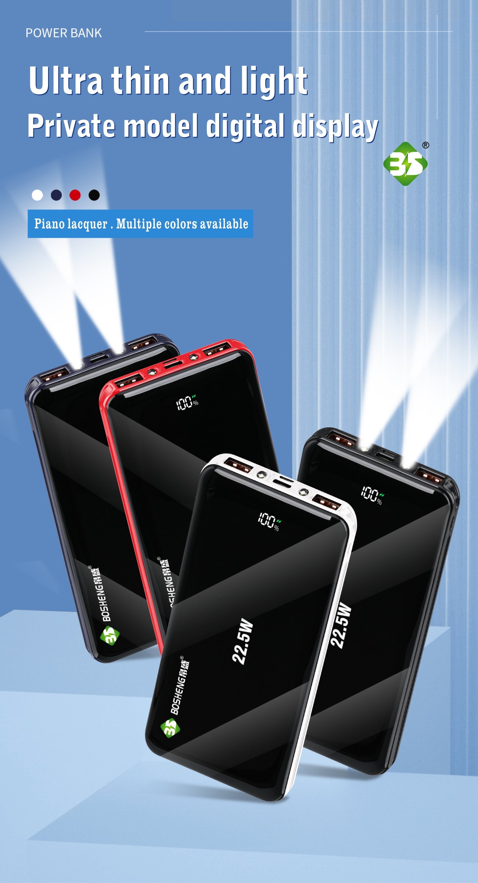 Portable Power Bank Fast Charging Universal Battery Pack For iPhone,