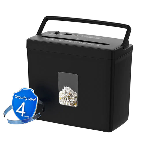 Paper Shredder For Home Use,5 Sheets Small Crosscut Paper Shredder,P-4