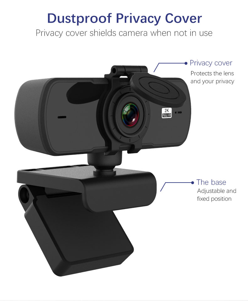 2K Full HD 1080P Webcam Autofocus With Microphone