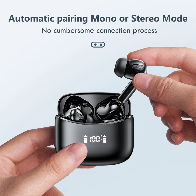 LED TWS Earbuds Bluetooth 5.0 Earphones for Huawei iPhone