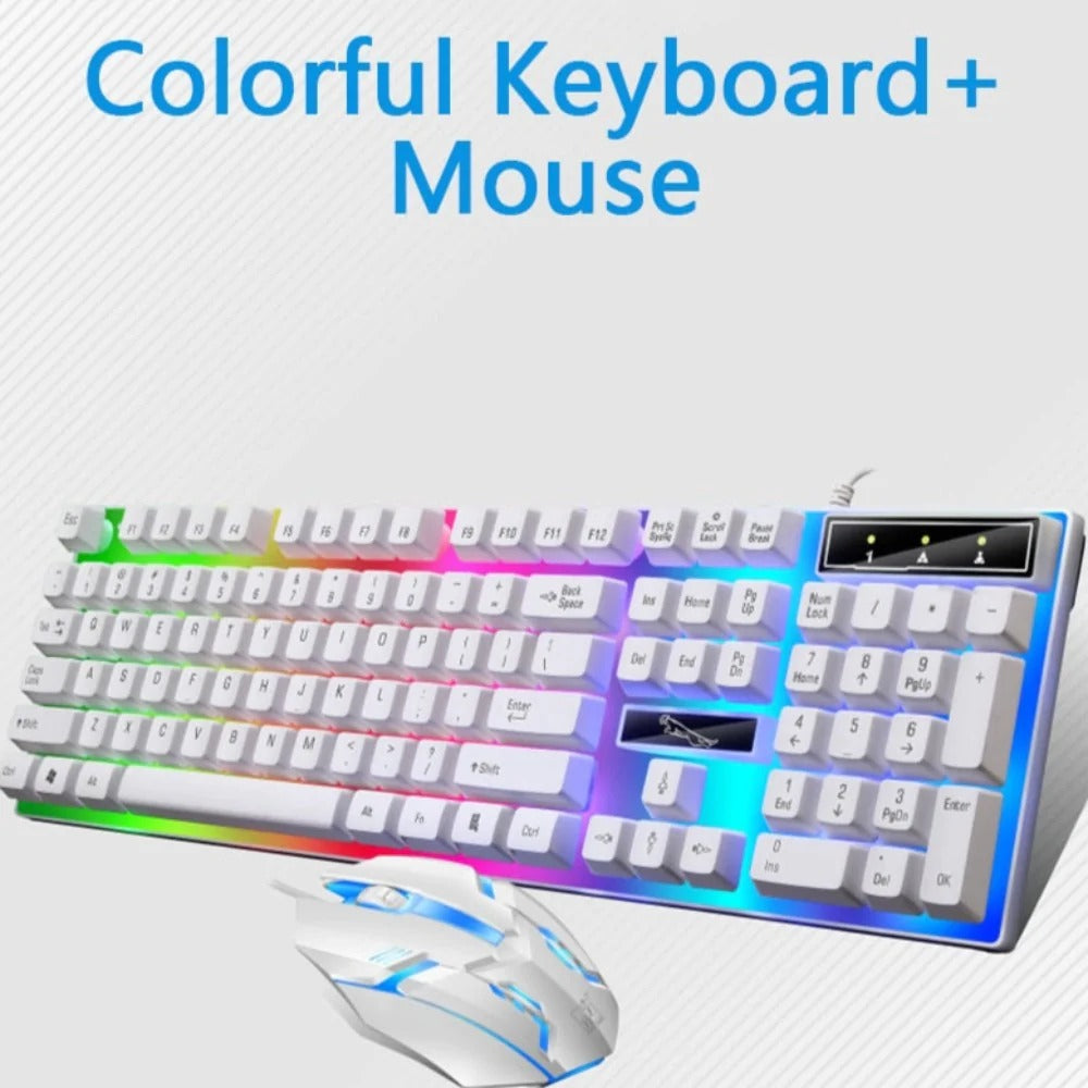Ensemble clavier et souris de jeu Ninja Dragons White Knight