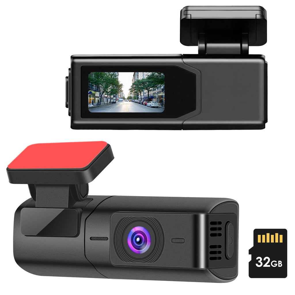 1Pc 2K HD Front Dash Cam For Car With IPS Screen Night Vision Loop