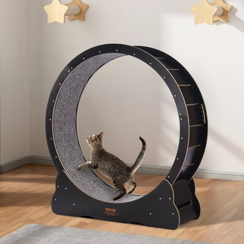 Cat Exercise Wheel 43.3" Large Cat Treadmill Wheel for Indoor Cats