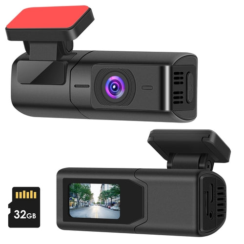 1Pc 2K HD Front Dash Cam For Car With IPS Screen Night Vision Loop
