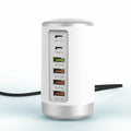 6-Port Cylindrical Adapter 65W High-Power Fast Charge